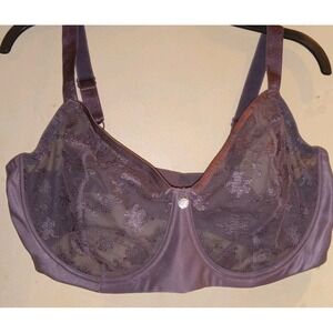 JMS Just My Size‎ 1203 Modern Curvy Unlined Balconette Underwire Bra 46DDD Taupe